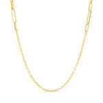 Sautoir or jaune 375. Longueur 70 cm. - vue 1