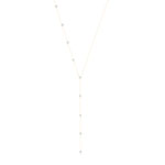 Collier or 375 2 tons, diamants. Longueur 45 cm. - vue 1