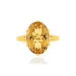 Bague or jaune 750, 1 Citrine de 5,95 carats. - vue 3