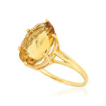 Bague or jaune 750, 1 Citrine de 5,95 carats. - vue D1