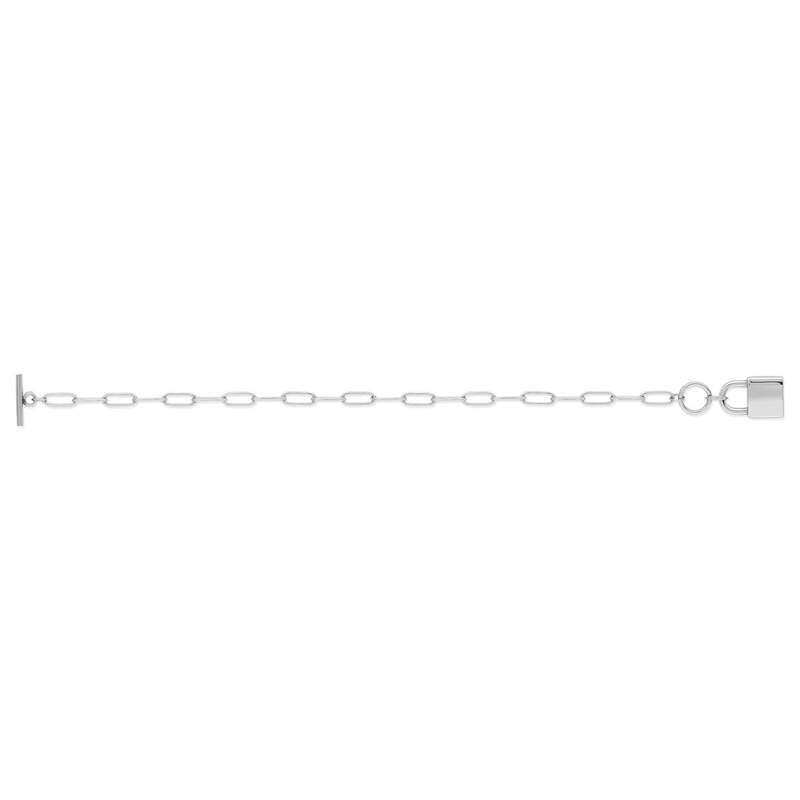 Bracelet acier cadenas 20 cm - vue 2
