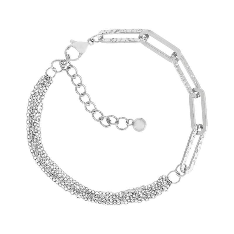Bracelet acier 22 cm - vue 1