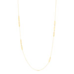 Sautoir or jaune 375. Longueur 62 cm. - vue 2