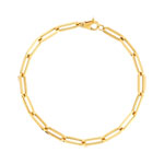 Bracelet or jaune 375, maillons ovales. Longueur 19 cm. - vue 1