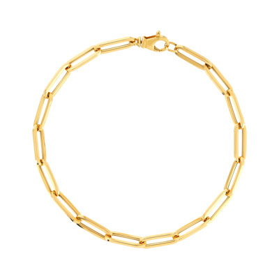 Bracelet or jaune 375, maillons ovales. Longueur 19 cm. - vue 1