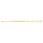 Bracelet acier jaune 22 cm - vue 2