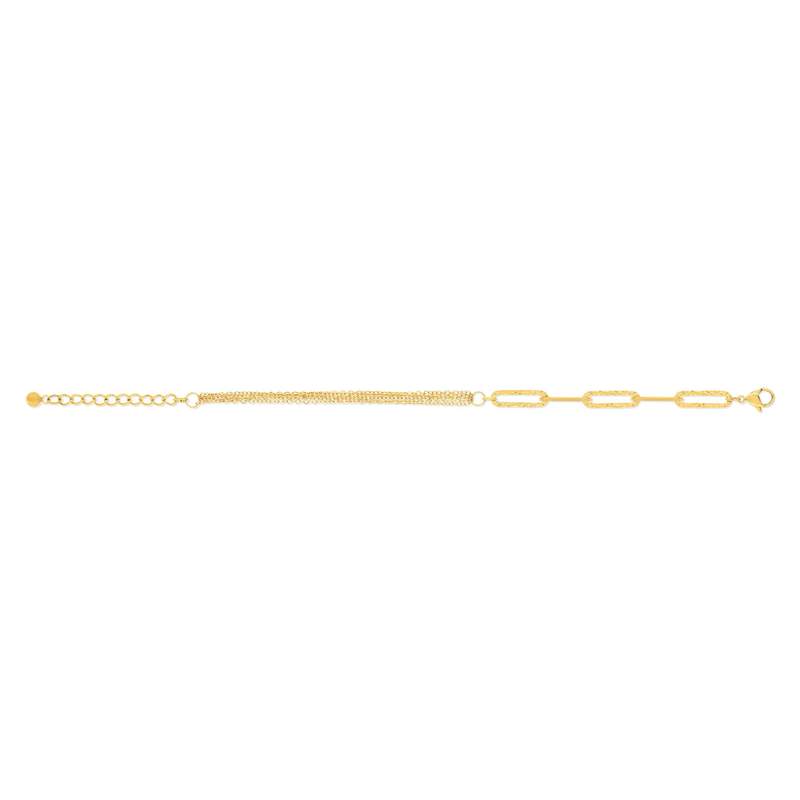 Bracelet acier jaune 22 cm - vue 2