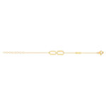 Bracelet acier jaune 21 cm - vue 2