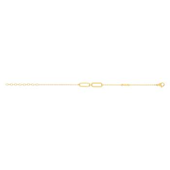 21 cm geel stalen armband