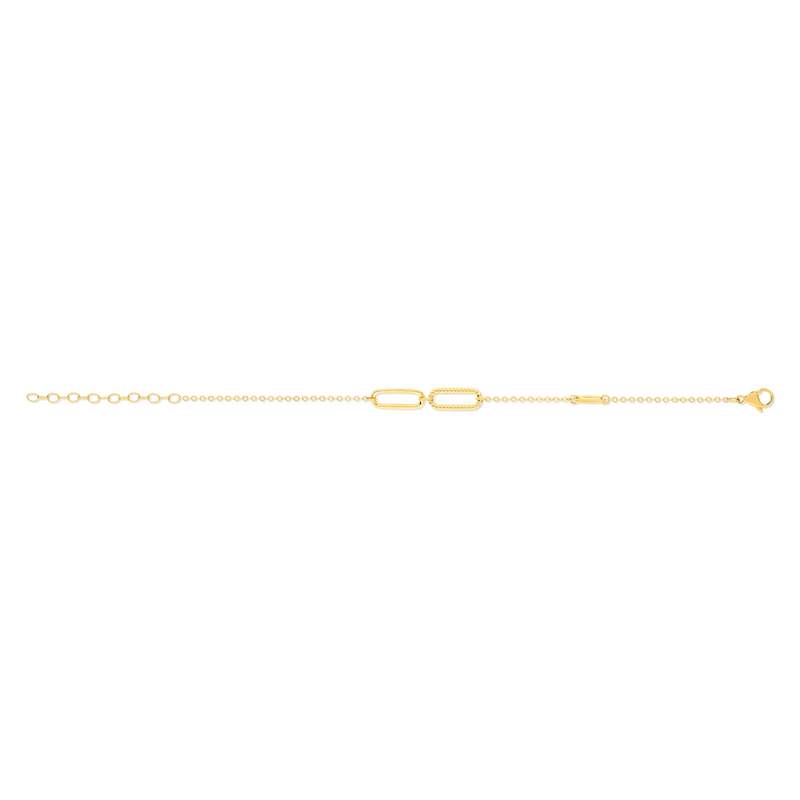 Bracelet acier jaune 21 cm - vue 2