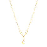 Collier acier jaune 45 cm - vue 2