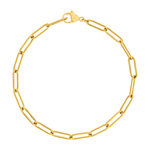 Bracelet acier jaune 20 cm - vue 1