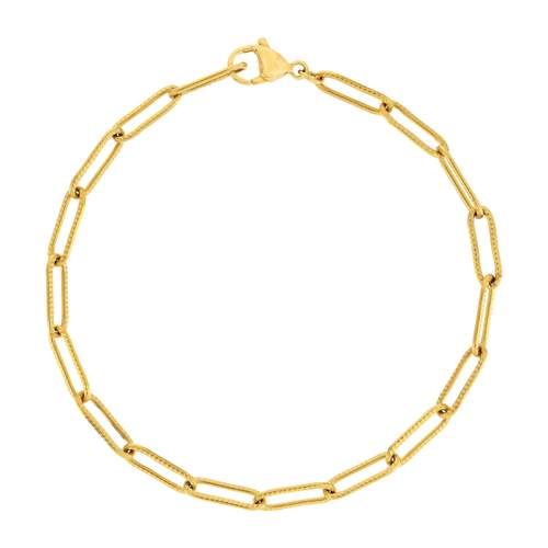 Bracelet acier jaune 20 cm