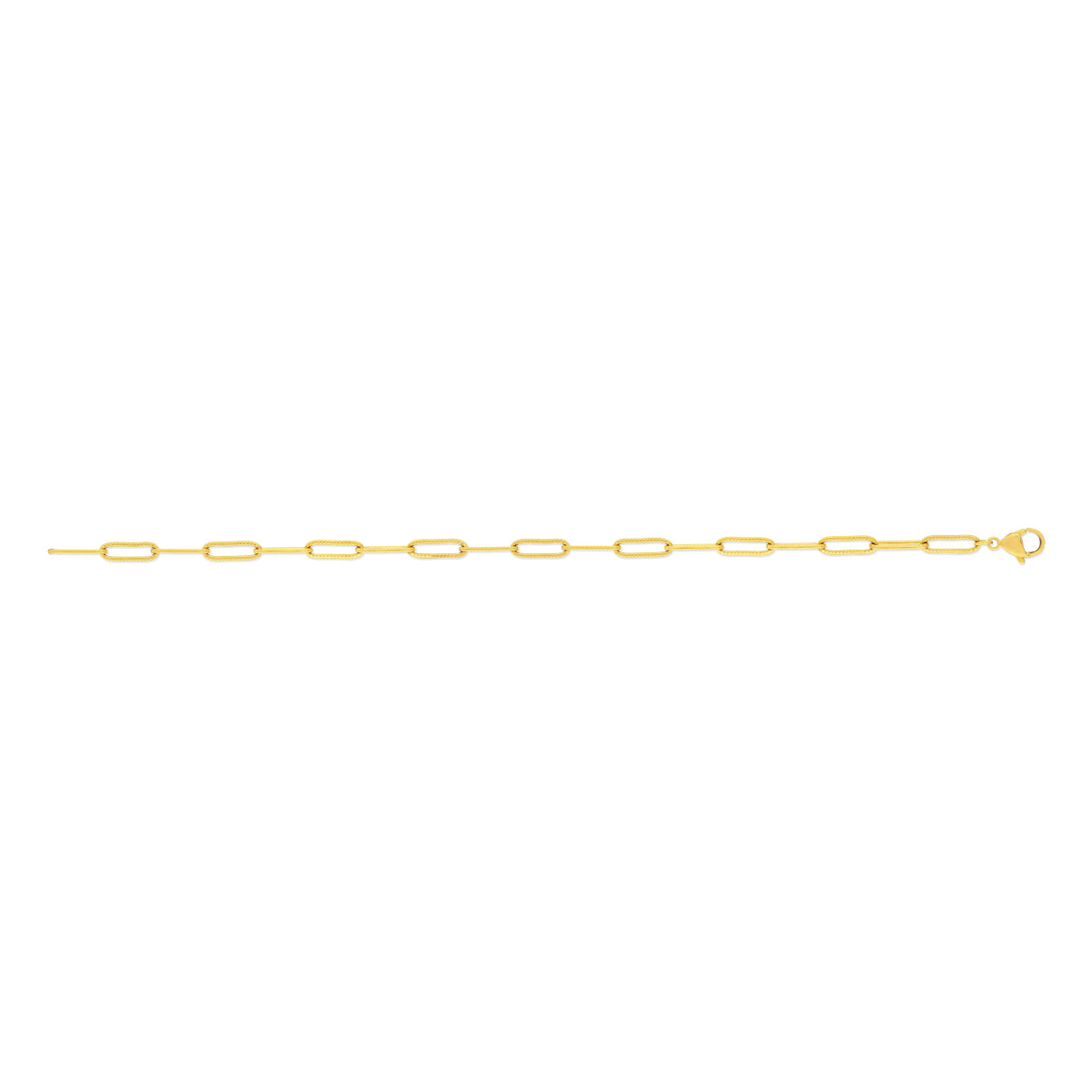 Bracelet acier jaune 20 cm - vue 2