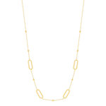 Collier acier jaune 50 cm - vue 2