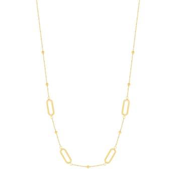 Necklace steel yellow 50 cm