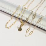 Collier acier jaune 50 cm - vue D3