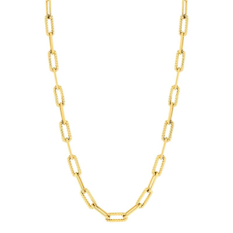 Collier acier doré 45 cm - vue 2