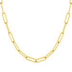 Collier acier jaune 50 cm - vue 1