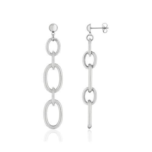 Boucles d'oreilles pendants acier