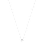 Collier or banc 375, perle de culture de Chine, diamants. Longueur 45 cm. - vue 2