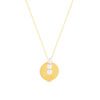 Collier or jaune 375, perles de culture de Chine. Longueur 45 cm. - vue V1
