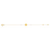 Bracelet or jaune 375 perle de culture de Chine pampille motif d'étoile 18 cm - vue V2