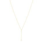 Collier or jaune 375, 2 perles de culture de Chine. Longueur 40 cm. - vue 2