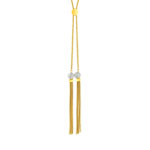 Sautoir acier jaune 82 cm - vue 1