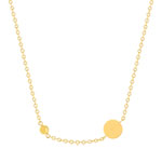 Sautoir acier jaune 47 cm - vue 1