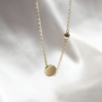 Sautoir acier jaune 47 cm - vue D3