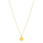 Collier acier doré jaune Love 47 cm. - vue 2