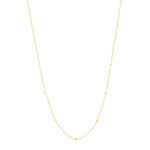 Collier acier doré jaune 47 cm - vue 2