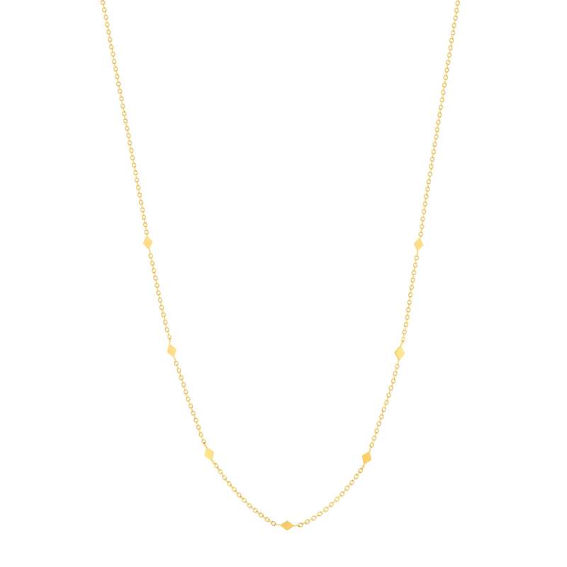 Ketting staal geelgoud 47 cm - bekijk 2