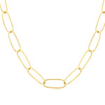 Collier acier jaune 50 cm - vue 1