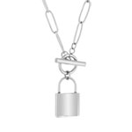 Collier acier cadenas 51 cm - vue 1