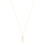 Collier or jaune 375 à votre prénom. Longueur 43 cm. - vue 2