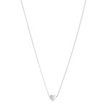 Collier acier coeur 45 cm - vue 2