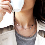 Collier acier 45 cm - vue porté 1