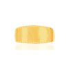 Bague or jaune 375, bord ciselé - vue V3