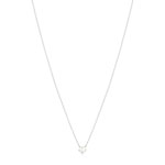 Collier argent 925 perle de culture de Chine zirconias 45 cm - vue 2