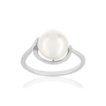 Bague argent 925, perle de culture de Chine. - vue 1