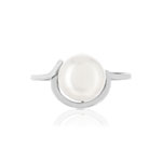 Bague argent 925, perle de culture de Chine. - vue 3