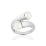 Bague argent perles de culture de chine - vue 1