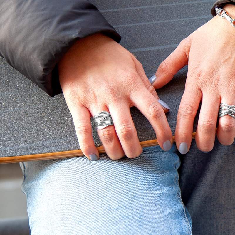 Bague argent 925 - vue porté 1