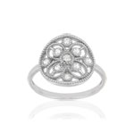 Bague argent 925, zirconias. - vue 1