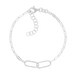 Bracelet argent 925 20 cm - vue 1