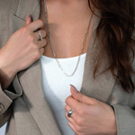 Sautoir argent 925 70 cm - vue porté 1