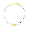 Bracelet plaqué or vierge miraculeuse zirconias - vue V1
