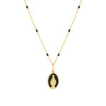 Collier or jaune 375 vierge miraculeuse - vue 1